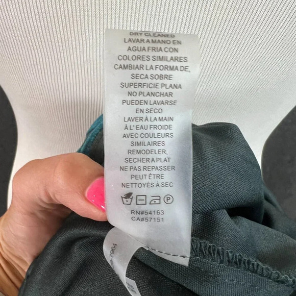 Vince Camuto 12 dress velvet burnout geometric legacy green Flattering Design - Picture 7 of 8